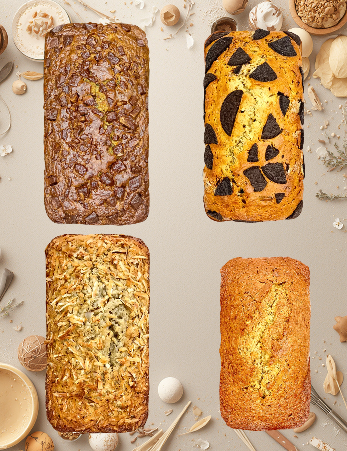 C - Variety Box Banana Bread Loaves